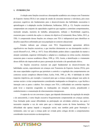 A relação entre funções executivas e desempenho acadêmico em crianças ...