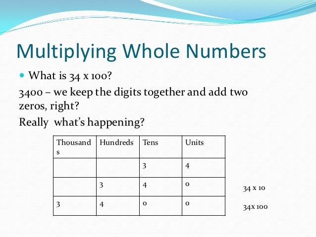 A reminder on multiplying and dividing by powers of 10
