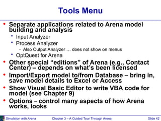 Arena Input Analyzer Example arena_basics - learning discrete event simulation | PPT