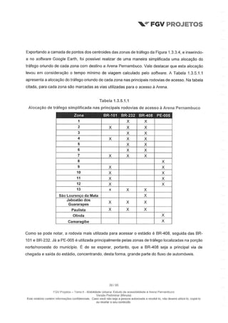 Relatório da FGV sobre a Arena Pernambuco