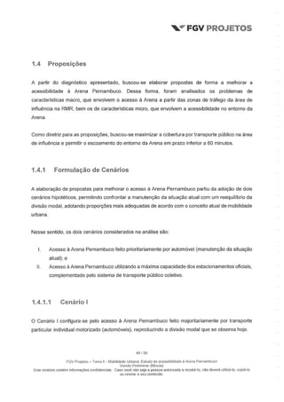 Relatório da FGV sobre a Arena Pernambuco