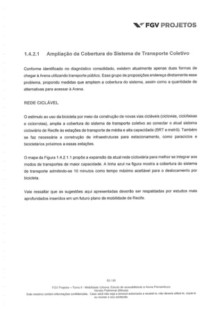Relatório da FGV sobre a Arena Pernambuco