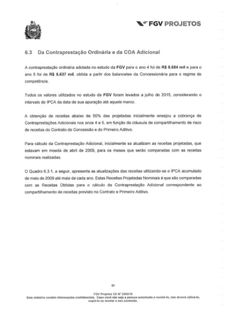 Relatório da FGV sobre a Arena Pernambuco
