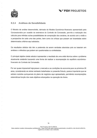 Relatório da FGV sobre a Arena Pernambuco