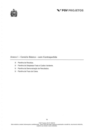 Relatório da FGV sobre a Arena Pernambuco