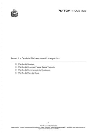 Relatório da FGV sobre a Arena Pernambuco