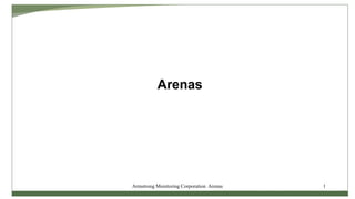Arenas
1
Armstrong Monitoring Corporation Arenas
 