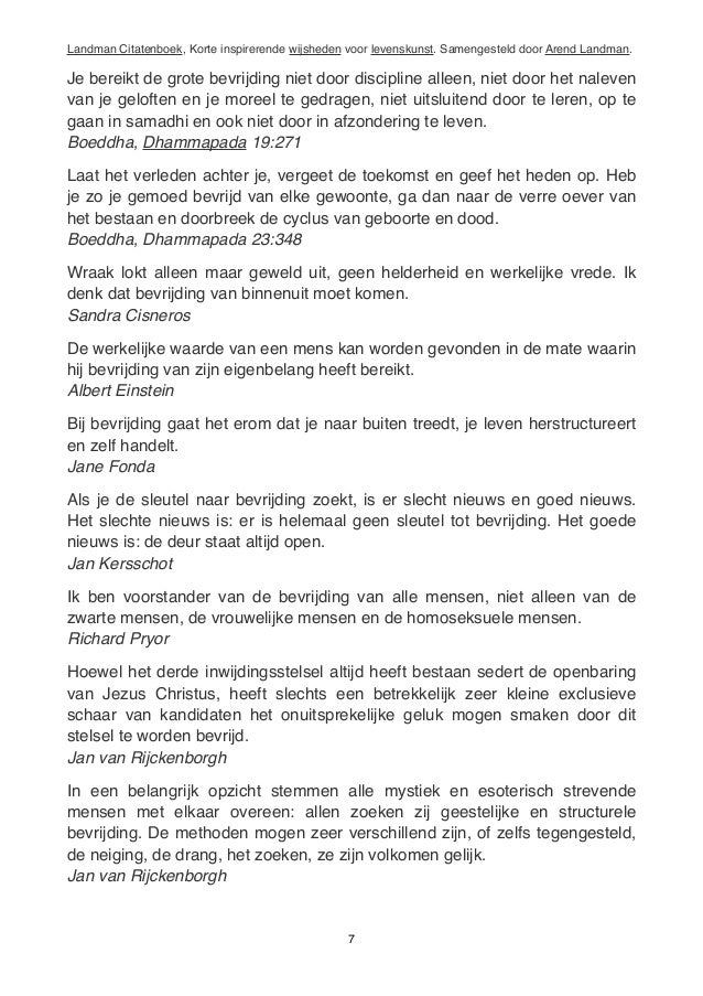 Arend Landman Citatenboek korte inspirerende wijsheden voor levenskun…