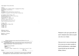 Arendt, hannah. a vida do espírito