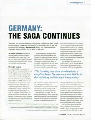 Germany: The Saga continues