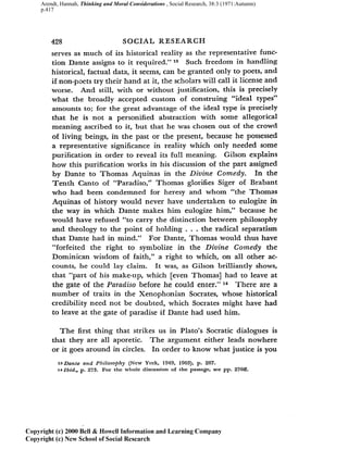 Arendt, Hannah, Thinking and Moral Considerations , Social Research, 38:3 (1971:Autumn)
p.417
 