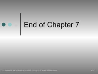 End of Chapter 7 