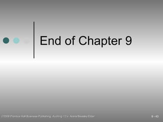 End of Chapter 9 