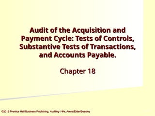 Comprehensive Audit Procedures for Acquisition and Payment Cycle ...