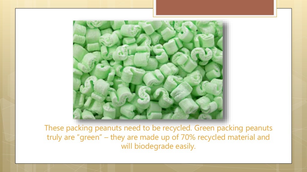 Are packing peanuts recyclable