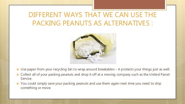 are packing peanuts recyclable