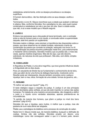 A república de platão   resumo