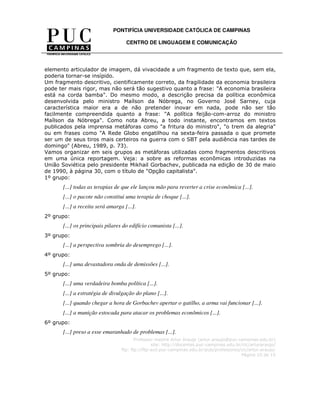 A reportagem descritiva