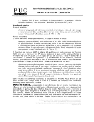 A reportagem descritiva