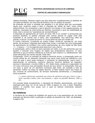 A reportagem descritiva