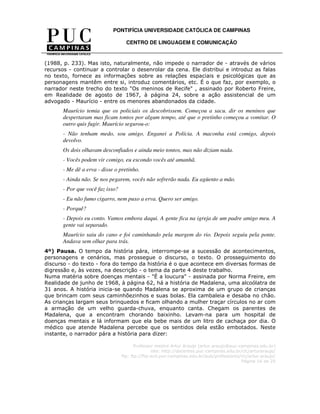 A reportagem narrativa