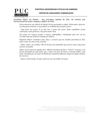 A reportagem narrativa