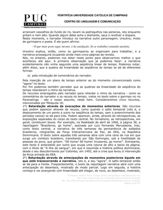 A reportagem narrativa