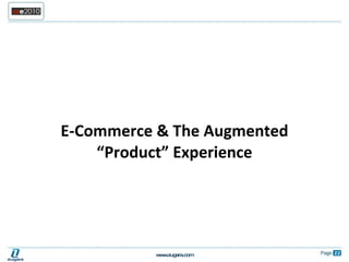 E-Commerce & The Augmented “Product” Experience 