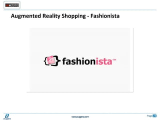 Augmented Reality Shopping - Fashionista 