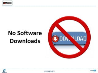 No Software Downloads 