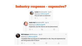 Industry response - expensive?
 
