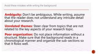 Support hypotheses or research questions