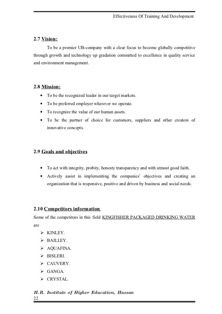 Literature review of training and development