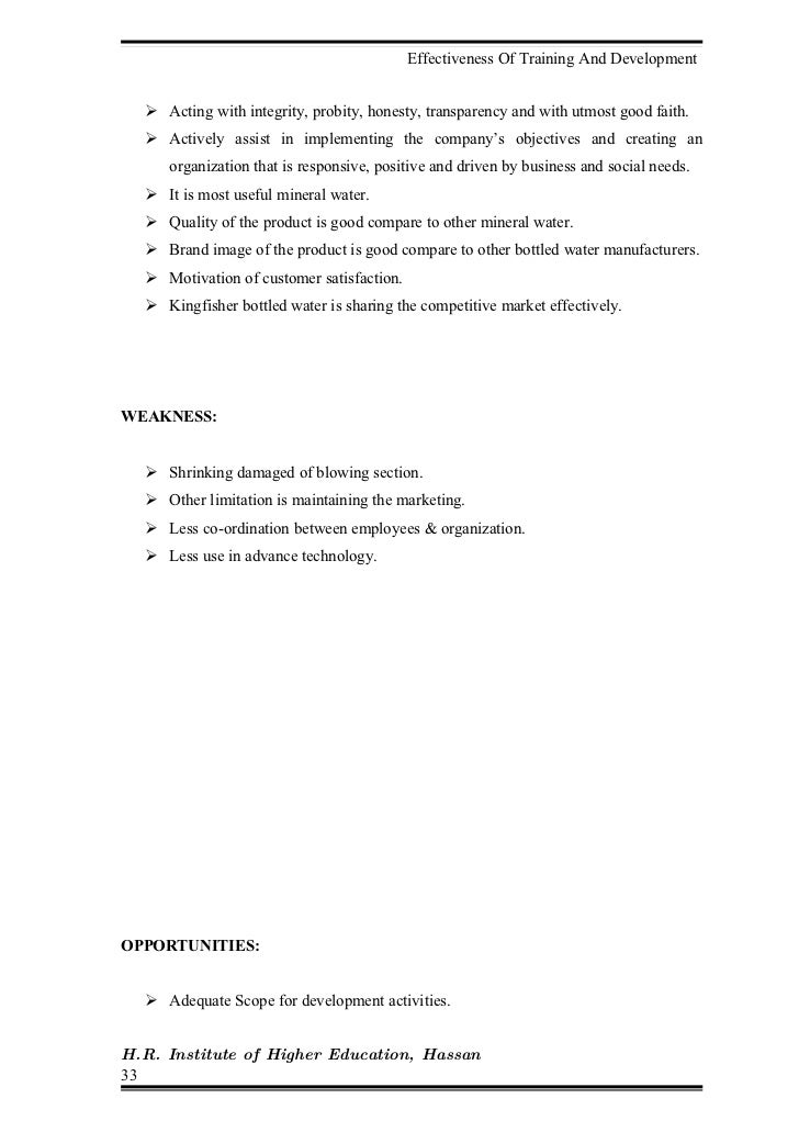 Literature review on training and development in banking sector