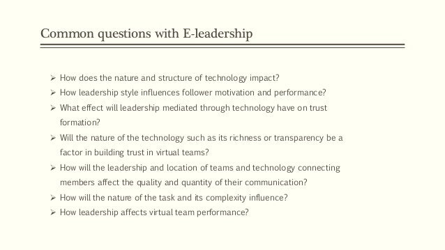 leadership styles questions