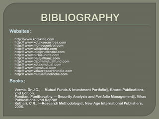  To compare the return of a portfolio using different investment ways. 