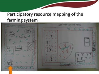 Participatory resource mapping of the
farming system
 