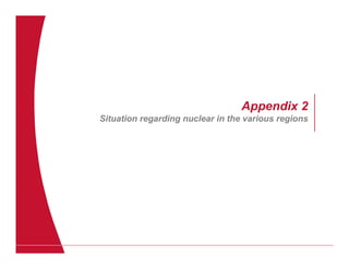Appendix 2
Situation regarding nuclear in the various regions
 