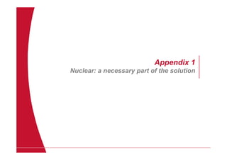 Appendix 1
Nuclear: a necessary part of the solution
 