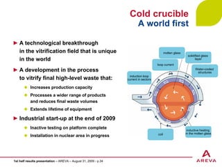 AREVA, First Half 2009 Results And Outlook | PDF