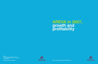AREVA in 2007, growth and profitability