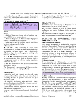 Transdermal drug delivery system (TDDS) | PDF