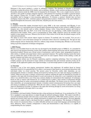 A Review Comparative Analysis On Various Chatbots Design | PDF