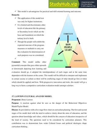 A REVIEW MODELS OF CURRICULUM EVALUATION | PDF