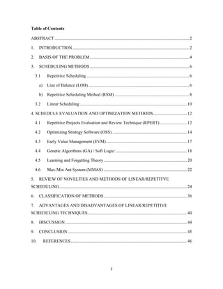 A review of advanced linear repetitive scheduling methods and ...