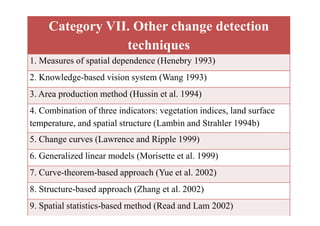 A review of change detection techniques | PDF
