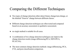 A review of change detection techniques | PDF