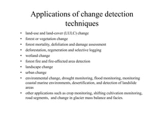 A review of change detection techniques | PDF