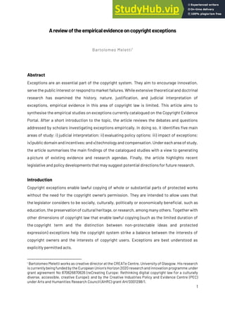 Empirical Evidence Examples