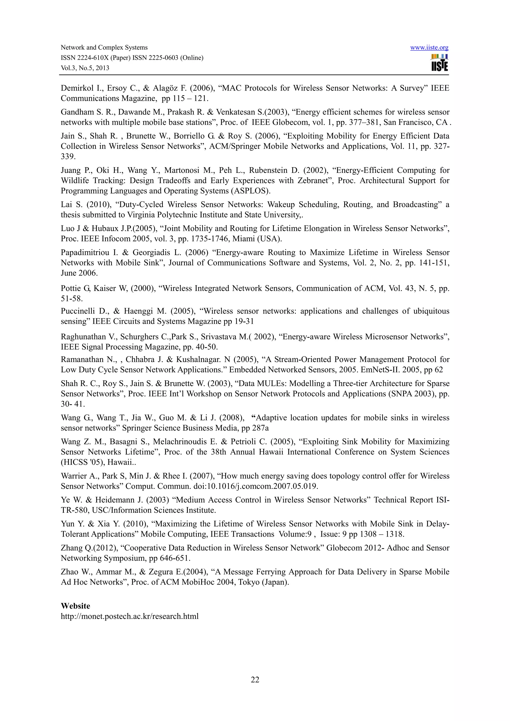 A review of energy conservation in wireless sensor networks | PDF